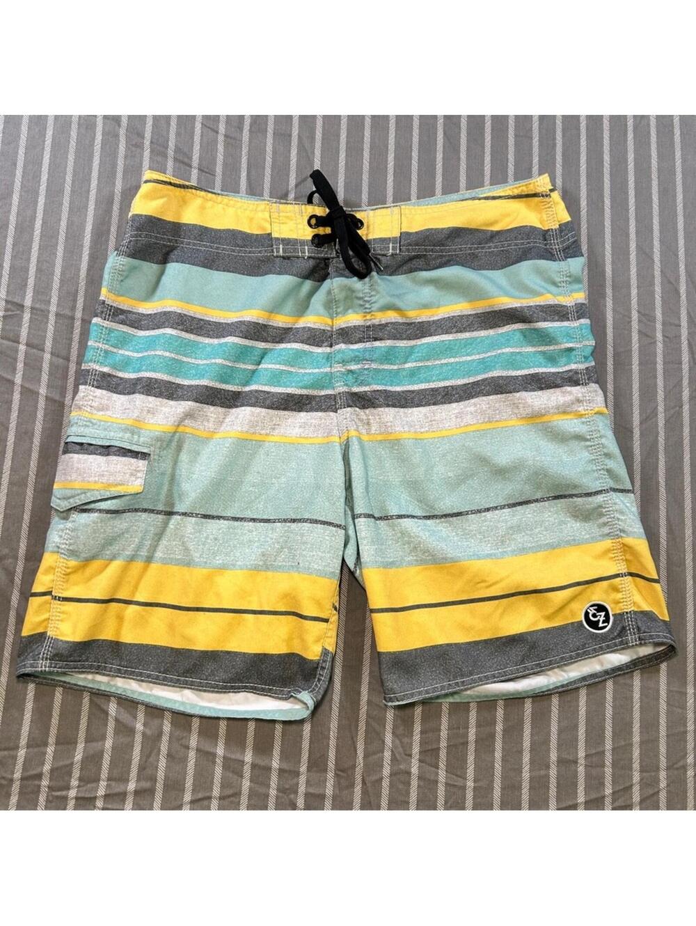 Ezekiel Shorts Mens Size 34 Swim Board Trunks Pocket